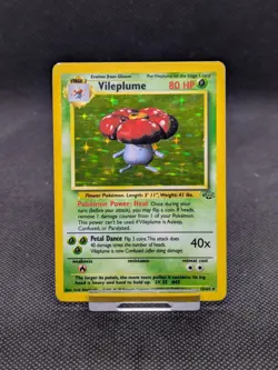 Vileplume 15/64 Holo Jungle Set Pokemon Card WOTC Played - Image 1