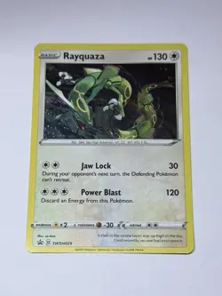 Pokemon Rayquaza SWSH029 Sword & Shield Cosmos Holo Black Star Promo Mint/NM - Image 1