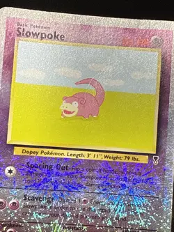 Pokemon Card Slowpoke 93/110 Reverse Holo Legendary Collection Set WOTC LP - Image 2