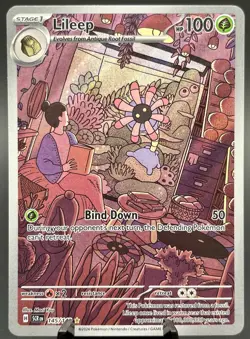Lileep 145/142 SV07: Stellar Crown Illustration Rare Holo Pokemon TCG NM - Image 1