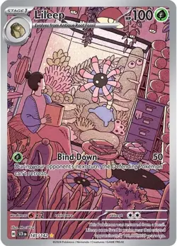 Lileep - 145/142 - SV07: Stellar Crown (SCR) Illustration Rare Pokemon TCG NM - Image 1