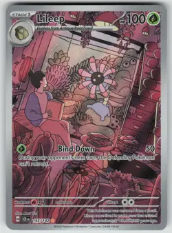 Pokemon Lileep Illustration Rare SV07: Stellar Crown 145/142 NM - Image 1
