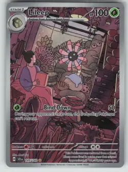Pokemon Lileep Illustration Rare SV07: Stellar Crown 145/142 NM - Image 1