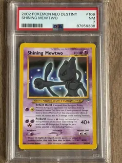 2002 POKEMON NEO DESTINY #109 SHINING MEWTWO PSA 7 - Image 1