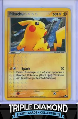 2006 Pokemon POP Series 4 #13/17 Pikachu Cosmos Holo V711 - Image 1