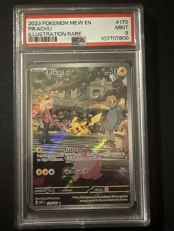 Pokemon Pikachu TCG Scarlet & Violet 151 Card 173/165 PSA 9 - Image 1