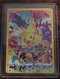 Pokemon TCG Pikachu Crown Zenith Alternative Art Holo Card 160/159 - Image 1