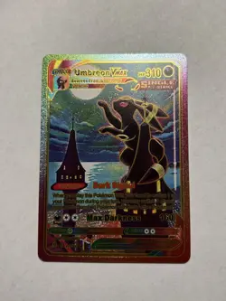 Rainbow Foil Fan Art Display Card Collection Umbreon Vmax NM/M - Image 1