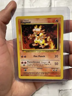 Magmar 36/102 Base Set Pokemon Card Uncommon Vintage Vtg NM/MT Never Played TCG - Image 1