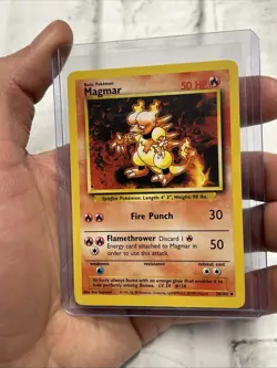 Magmar 36/102 Base Set Pokemon Card Uncommon Vintage Vtg NM/MT Never Played TCG - Image 2