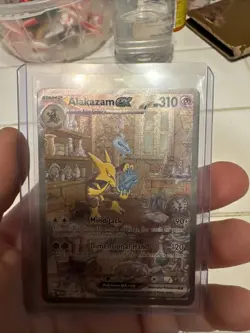 Pokemon TCG Alakazam EX 151 Holo Card Scarlet & Violet 201/165 - Image 1