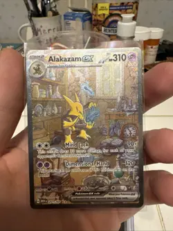 Pokemon TCG Alakazam EX 151 Holo Card Scarlet & Violet 201/165 - Image 2