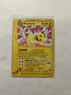 Pokemon TCG Ampharos Expedition Base Set Card 34/165 Regular Rare - Image 1