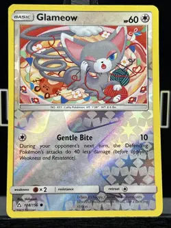 Glameow 108/156 SM Ultra Prism Reverse Holo Pokemon Card - Image 3