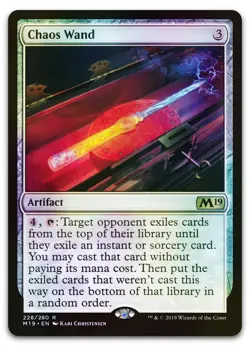 Chaos Wand #228 (Foil) (NM) Core Set 2019 M19 Magic MTG - Image 1