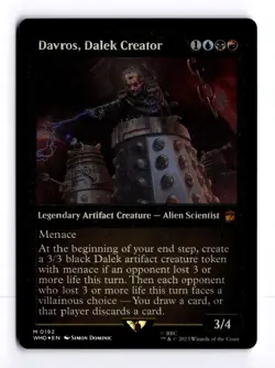 Davros, Dalek Creator (Display Commander) - Thick Stock 192 Doctor Who M MTG LP - Image 1