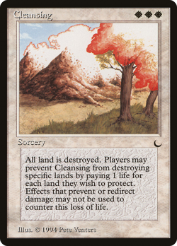 Cleansing (MP) The Dark DRK Magic MTG - Image 1
