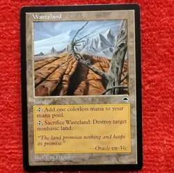 Magic: The Gathering Wasteland Land Tempest Uncommon Regular English 1997 - Image 1