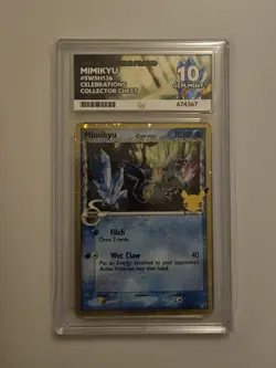 Mimikyu Celebrations Delta Species Promo SWSH136 Black Star Pokemon Card ACE 10 - Image 1