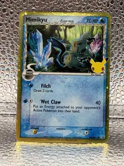 Mimikyu Delta Species SWSH136 | Pokemon Celebrations Black Star Promo | NM - Image 1
