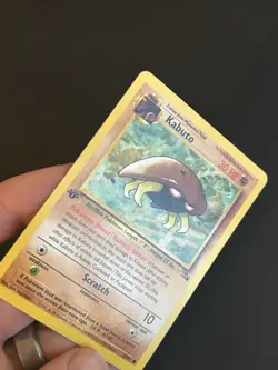 Pokemon TCG Kabuto 50/62 Fossil 1st Edition Regular LP/MP - Image 3