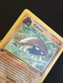 Pokemon TCG Kabuto 50/62 Fossil 1st Edition Regular LP/MP - Image 4