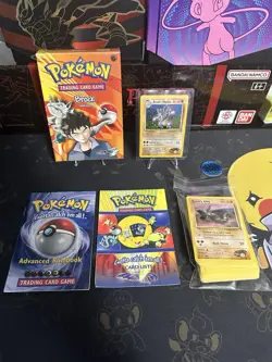 Brock Gym Heroes Theme Deck Box Almost Complete Pokemon TCG - Image 1