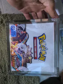 Pokemon TCG Scarlet Violet Obsidian Flames New Sealed With Acrylic Case - Image 1