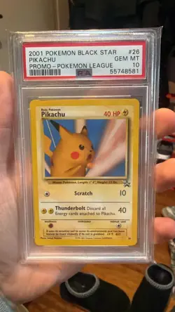 2001 Black Star Promo #26 - Pikachu Snap Pokemon League - Psa 10 ENG - Image 1