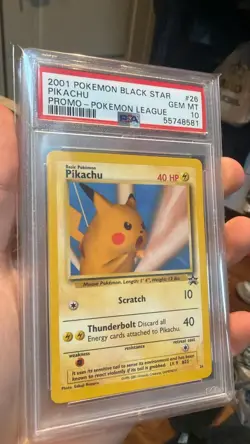 2001 Black Star Promo #26 - Pikachu Snap Pokemon League - Psa 10 ENG - Image 3