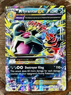 Pokemon TCG M Tyranitar EX Ultra Rare Holo 43/98 XY Ancient Origins 2015 (NM) - Image 1