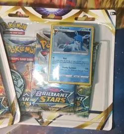 2x Pokemon Brilliant Stars 3 Pack Blister Both Leafeon & Glaceon Version Sealed. - Image 5