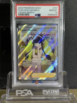 PSA 10 Elesa’s Sparkle 147/159 Crown Zenith Full Art GEM MINT Pokemon TCG - Image 1