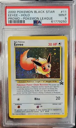 PSA 9 Eevee 2000 Pokemon Black Star Promo Eevee Holo #11 Mint WOTC - Image 2