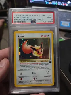 2000 Pokemon Black Star Promo Eevee Holo #11 PSA 9 Mint - Image 1