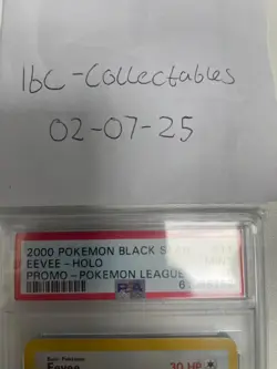2000 Pokemon Black Star Promo Eevee Holo #11 PSA 9 Mint - Image 3