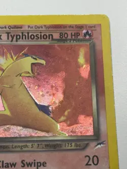 Pokemon TCG Dark Typhlosion Neo Destiny Holo Card 10/105 Unlimited Rare LP-MP - Image 4