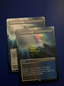 Flooded Strand (foil) [Borderless] Modern Horizons 3 0353 Rare MTG - Image 1
