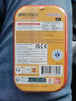 In Hand Monkey.D.Luffy Tin Pack Vol.2 New Sealed English One Piece TCG - Image 2