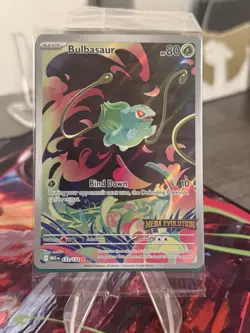Pokemon TCG Bulbasaur 133/132 IR Mega Evolutions Stamped Promo Sealed - Image 1