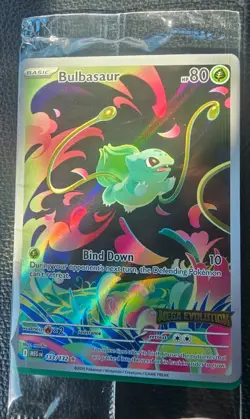 TCG Pokemon Bulbasaur 133/132 Mega Evolution IR Holo Stamped NM/M Sealed - Image 1