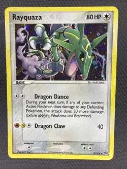 Rayquaza 9/106 EX Emerald Holo Secret Ultra Rare Pokemon TCG Nintendo LP/NM - Image 1