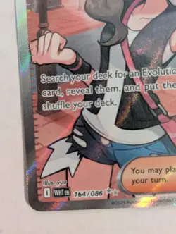 Hilda 164/086 Full Art Ultra Rare SV: White Flare Pokemon TCG Trainer Card - Image 2