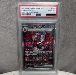 PSA 10 Charizard SAR 349/190 SV4a Shiny Treasure Pokemon Card Japanese 2023 - Image 1