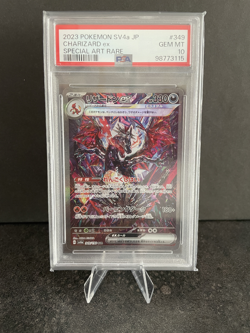 PSA 10 Charizard ex SAR 349/190 Shiny Treasure ex SV4a Japanese Pokemon Card GEM - Image 1