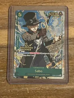 Sabo OP09-027 (3rd Anniversary Winner) OP09-027 One Piece Promotion Cards Foil - Image 1