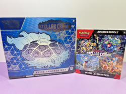Pokemon TCG Stellar Crown Elite Trainer Box ETB & Booster Bundle NEW Sealed - Image 1
