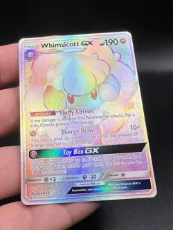 Pokemon TCG Whimsicott GX Secret Rare Card 226/214 Unbroken Bonds LP BD3 - Image 2