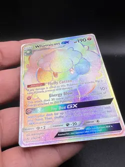 Pokemon TCG Whimsicott GX Secret Rare Card 226/214 Unbroken Bonds LP BD3 - Image 3