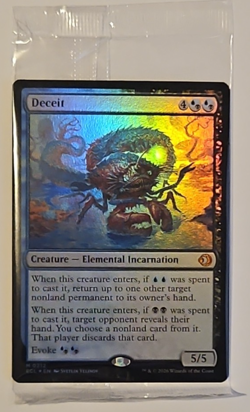Deceit (Foil) Lorwyn Eclipsed 212 Sealed Prerelease MTG - Image 1